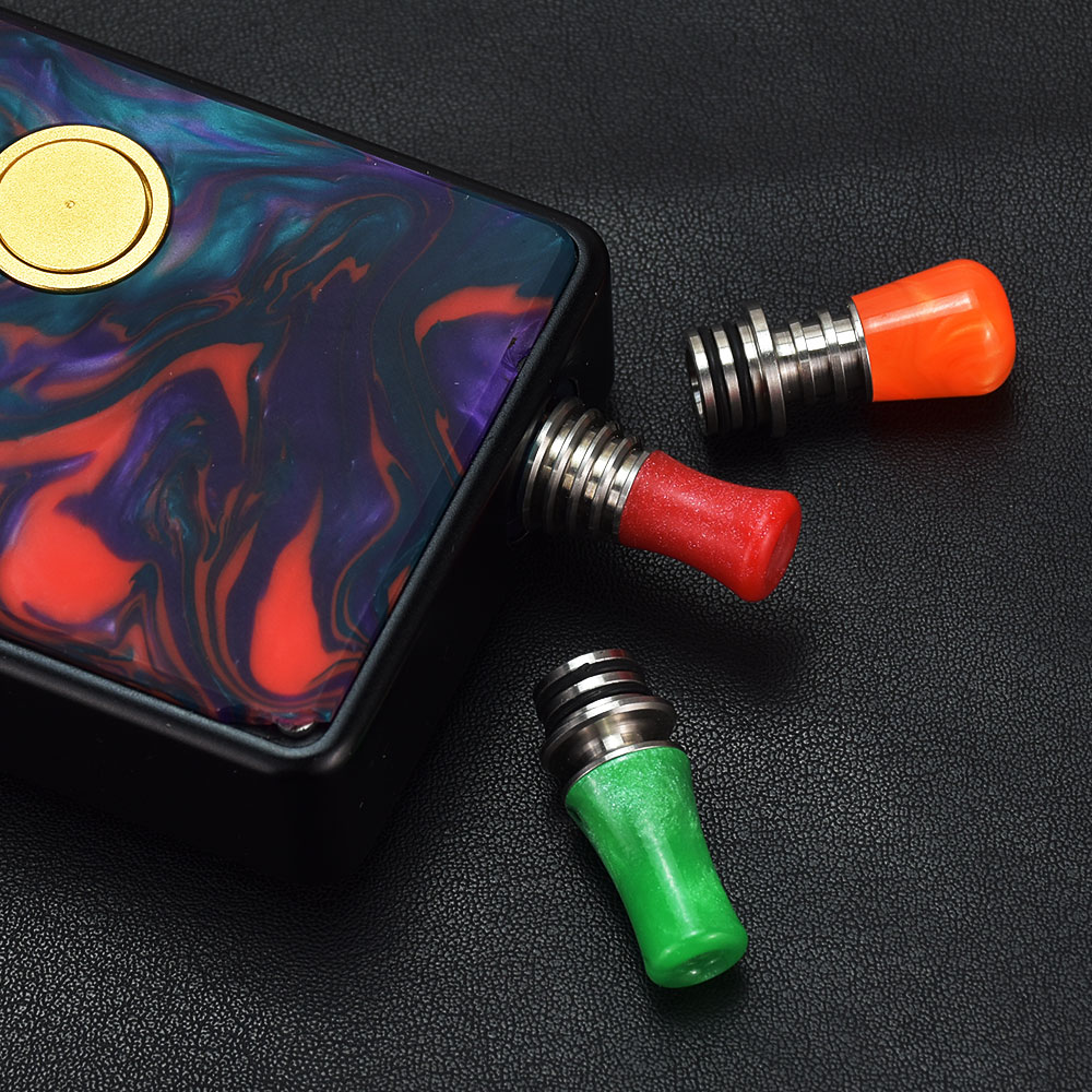 Drip Tip Resin - Атомайзер WOLFCOOLVAPE RDA с дрип-типом 510