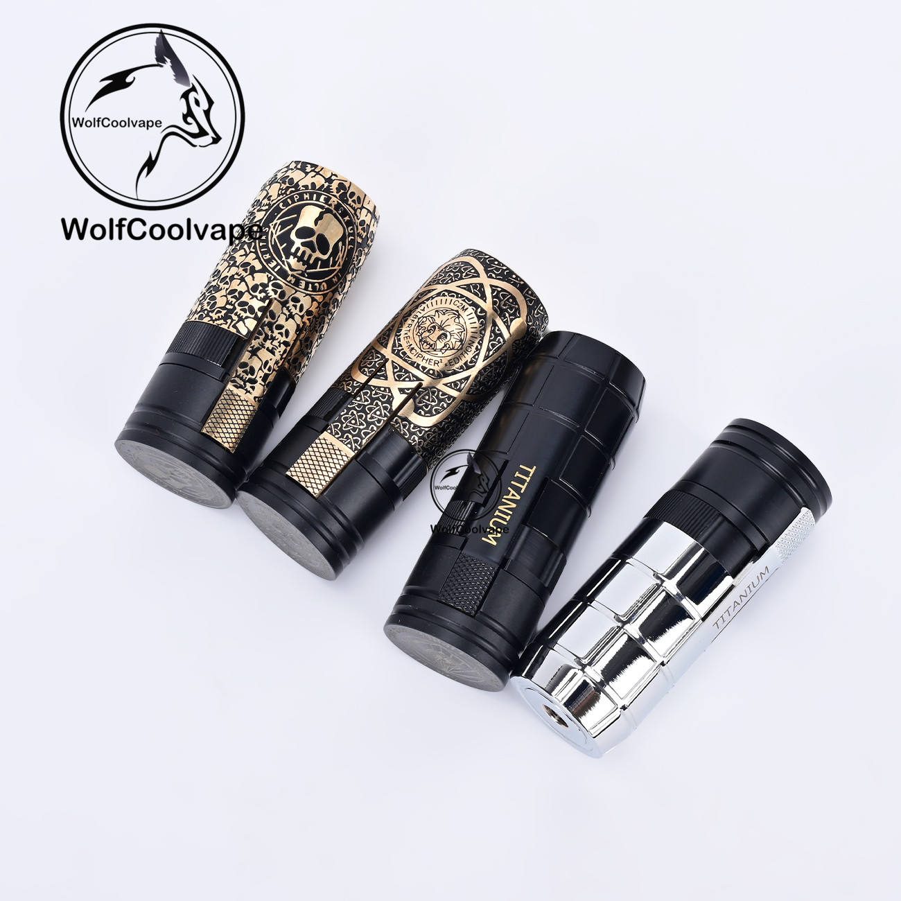 Vape Battery 18650 - Специальный механический мод Wolfcoolvape MK2, латунный