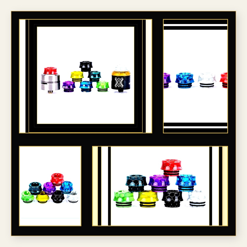 Drip Tip Resin - Набор дрип-типов Wolfcool 810 – 8