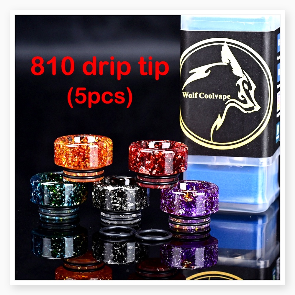 5 шт. мундштуков Wolfcoolvape  – обзор и цена Drip Tip Resin