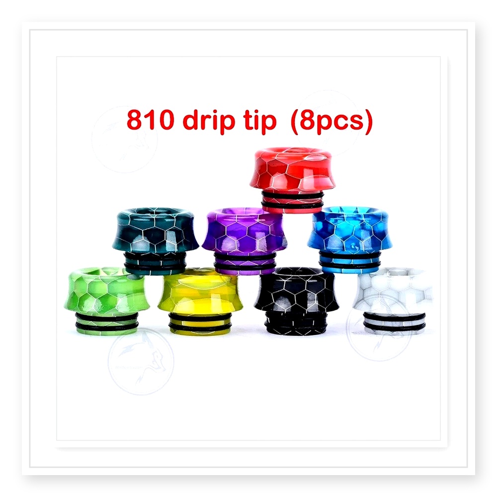 Набор дрип-типов Wolfcool 810  – обзор и цена Drip Tip Resin